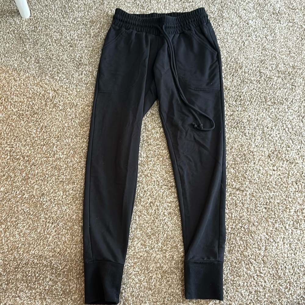 free people black joggers
